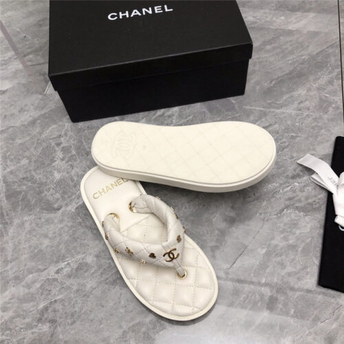 High Quality Luxury Chanel Explosion Iogo Slippers – Style 66534 product detail