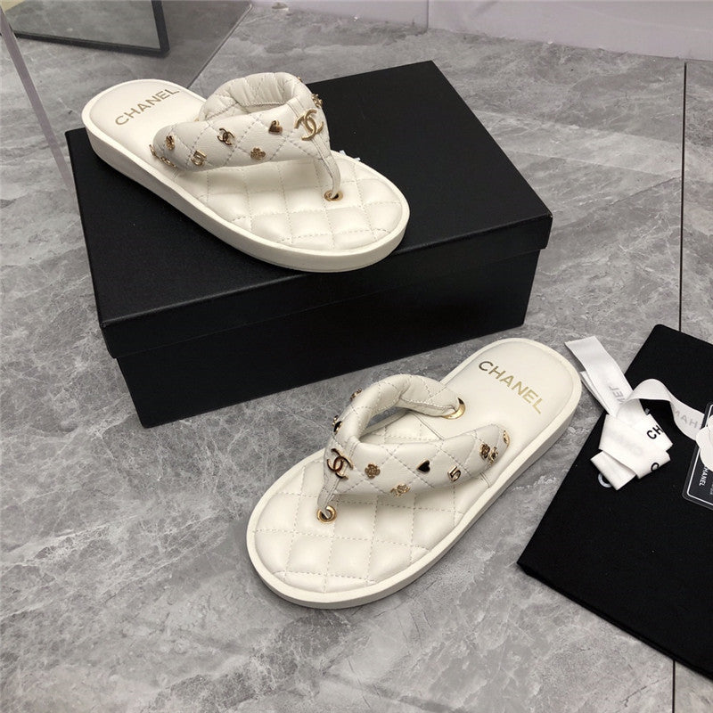 High Quality Luxury Chanel Explosion Iogo Slippers – Style 66534