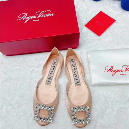 High Quality Luxury Roger Vivier New Rhinestone Hollow Ballet Shoes – Style 72628 product detail
