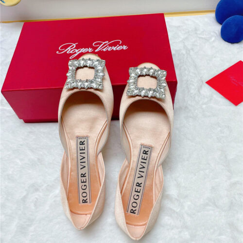 High Quality Luxury Roger Vivier New Rhinestone Hollow Ballet Shoes – Style 72628 product detail