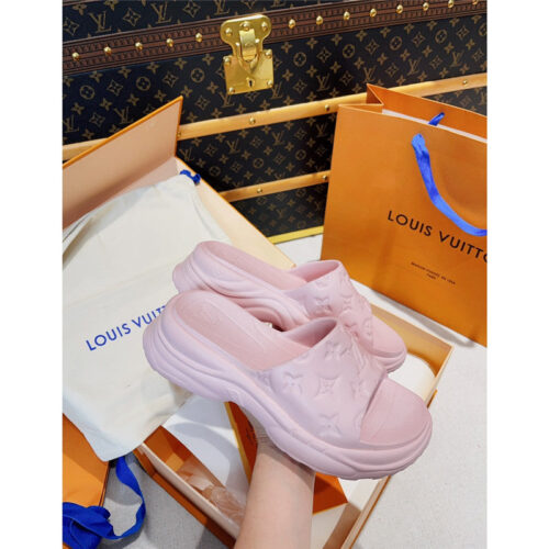 High Quality Luxury Louis Vuitton Advanced Lazy Wind Couple Slippers