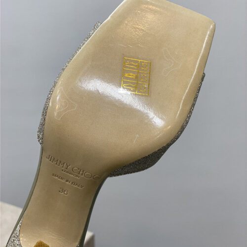 High Quality Luxury Jimmy Choo Crystal Square Toe Fish Toe Sandals – Style 55511 product detail