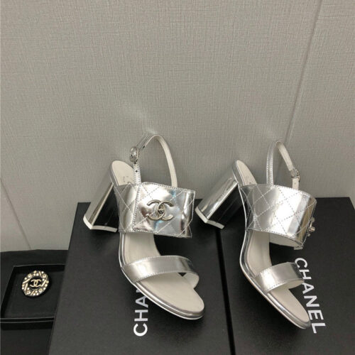 High Quality Luxury Chanel New High Heel Sandals – Style 54342 alternate view