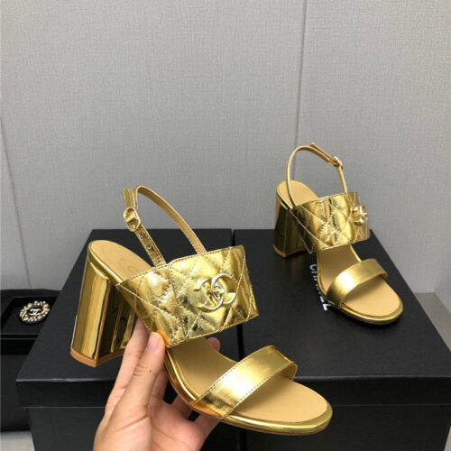 High Quality Luxury Chanel New High Heel Sandals – Style 26662