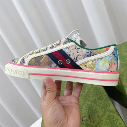 High Quality Luxury Gucci 1977 Classic Series Lovers Canvas Shoes alternate view