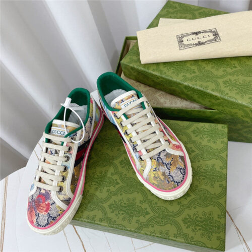 High Quality Luxury Gucci 1977 Classic Series Lovers Canvas Shoes