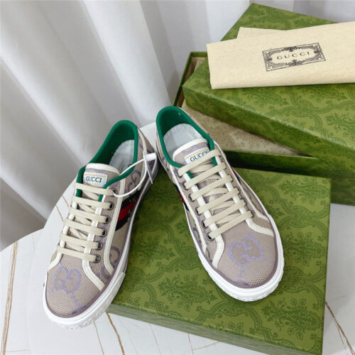 High Quality Luxury Gucci 1977 Classic Series Lovers Canvas Shoes – Style 45043