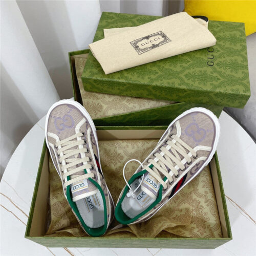 High Quality Luxury Gucci 1977 Classic Series Lovers Canvas Shoes – Style 45043 product detail