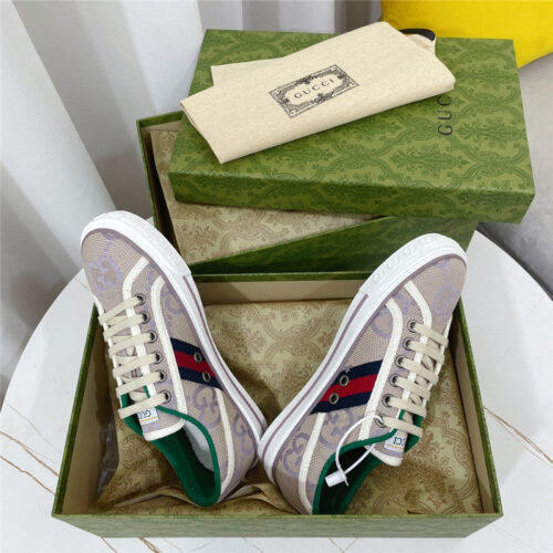 High Quality Luxury Gucci 1977 Classic Series Lovers Canvas Shoes – Style 45043 product detail