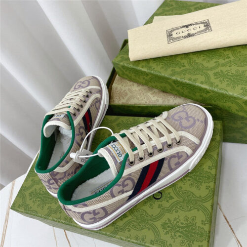 High Quality Luxury Gucci 1977 Classic Series Lovers Canvas Shoes – Style 45043 product detail