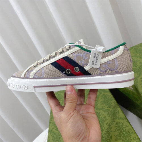 High Quality Luxury Gucci 1977 Classic Series Lovers Canvas Shoes – Style 45043 alternate view