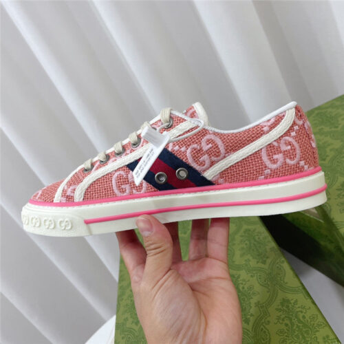 High Quality Luxury Gucci 1977 Classic Series Lovers Canvas Shoes – Style 76115 alternate view