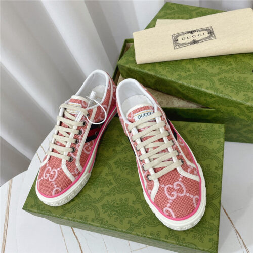 High Quality Luxury Gucci 1977 Classic Series Lovers Canvas Shoes – Style 76115