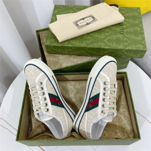 High Quality Luxury Gucci 1977 Classic Series Lovers Canvas Shoes – Style 72723 product detail