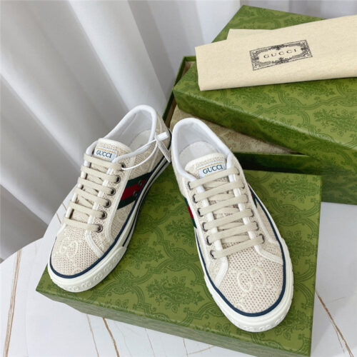 High Quality Luxury Gucci 1977 Classic Series Lovers Canvas Shoes – Style 72723