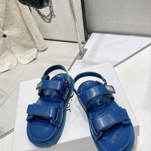 High Quality Luxury Dior Mizza Pattern Dioract Sandals – Style 43366 alternate view