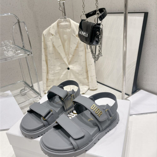High Quality Luxury Dior Mizza Pattern Dioract Sandals