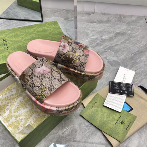 High Quality Luxury Gucci Latest Limited Edition Platform Slippers – Style 66867