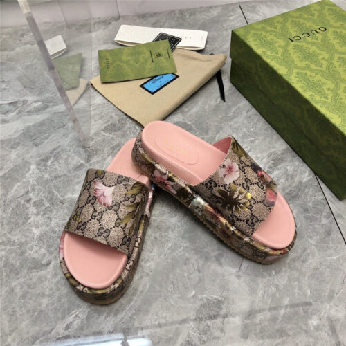 High Quality Luxury Gucci Latest Limited Edition Platform Slippers – Style 66867 product detail