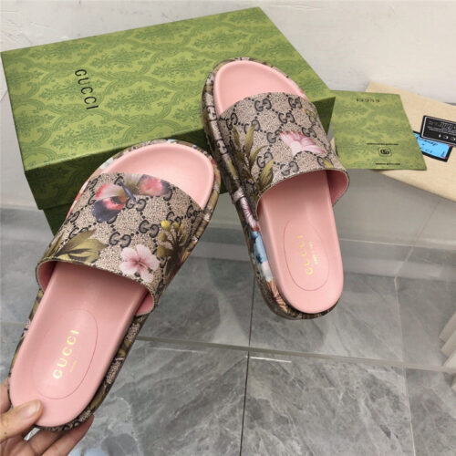 High Quality Luxury Gucci Latest Limited Edition Platform Slippers – Style 66867 product detail