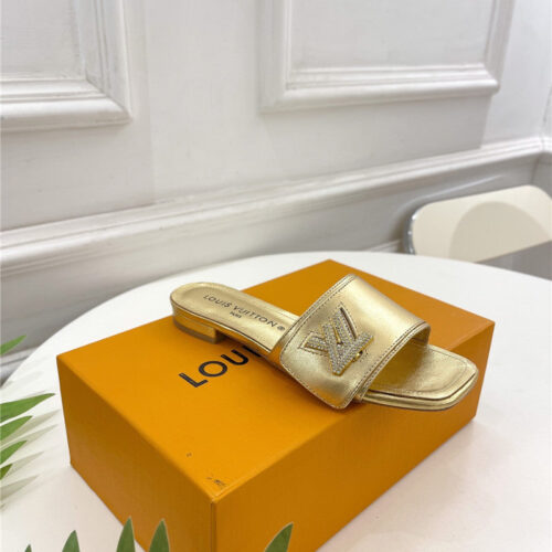 High Quality Luxury Louis Vuitton Latest Square Toe Slippers – Style 40419 product detail