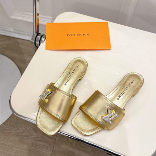 High Quality Luxury Louis Vuitton Latest Square Toe Slippers – Style 40419 alternate view