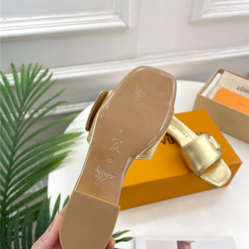 High Quality Luxury Louis Vuitton Latest Square Toe Slippers – Style 40419 product detail