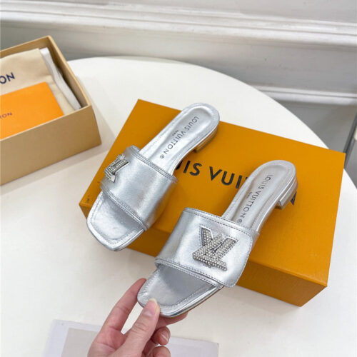 High Quality Luxury Louis Vuitton Latest Square Toe Slippers – Style 38723 product detail