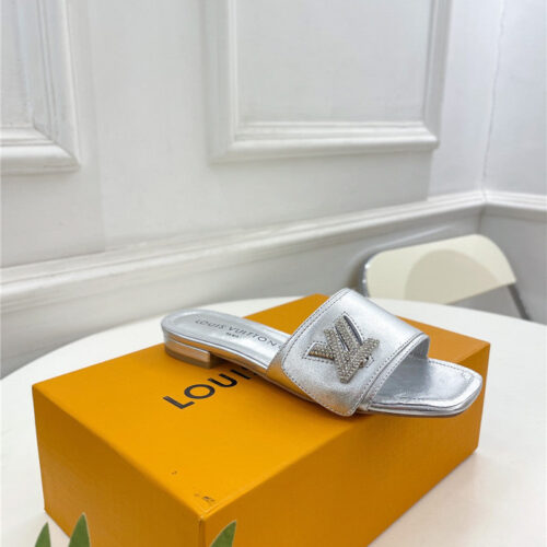 High Quality Luxury Louis Vuitton Latest Square Toe Slippers – Style 38723 product detail