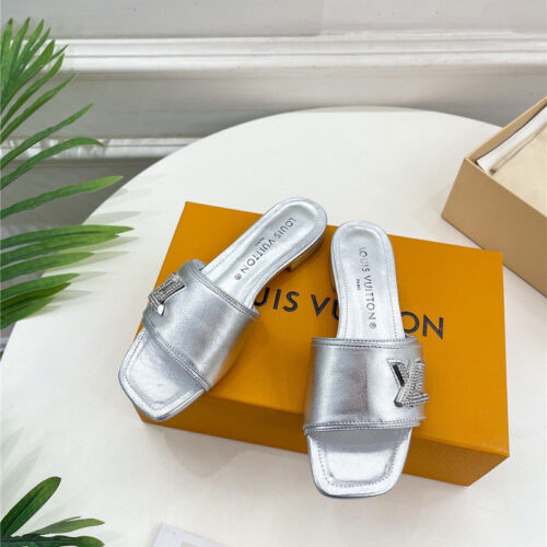 High Quality Luxury Louis Vuitton Latest Square Toe Slippers – Style 38723 alternate view