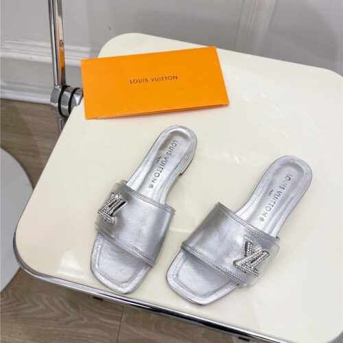 High Quality Luxury Louis Vuitton Latest Square Toe Slippers – Style 38723 product detail
