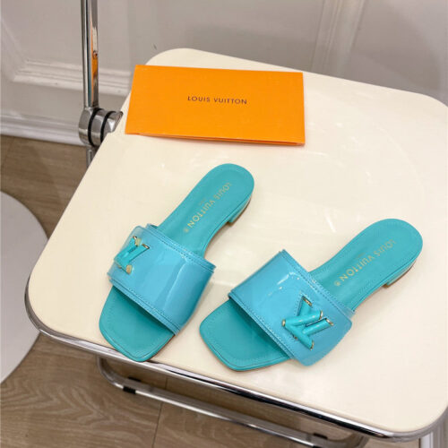 High Quality Luxury Louis Vuitton Latest Square Toe Slippers alternate view