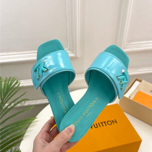 High Quality Luxury Louis Vuitton Latest Square Toe Slippers product detail