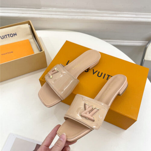 High Quality Luxury Louis Vuitton Latest Square Toe Slippers – Style 74883 product detail
