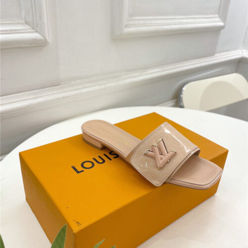 High Quality Luxury Louis Vuitton Latest Square Toe Slippers – Style 74883 product detail