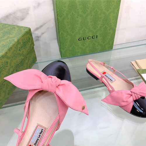 High Quality Luxury Gucci’s Latest Fashion Show Big Hit Bow Sandals product detail