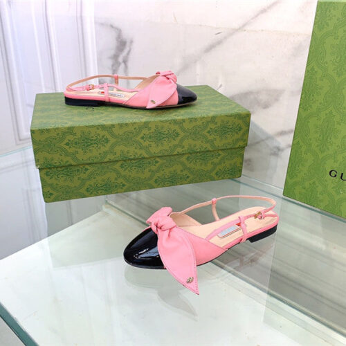 High Quality Luxury Gucci’s Latest Fashion Show Big Hit Bow Sandals product detail