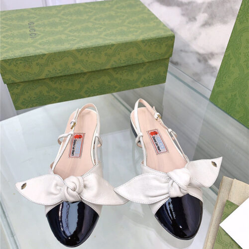 High Quality Luxury Gucci’s Latest Fashion Show Big Hit Bow Sandals – Style 10387 product detail