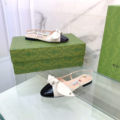 High Quality Luxury Gucci’s Latest Fashion Show Big Hit Bow Sandals – Style 10387 product detail