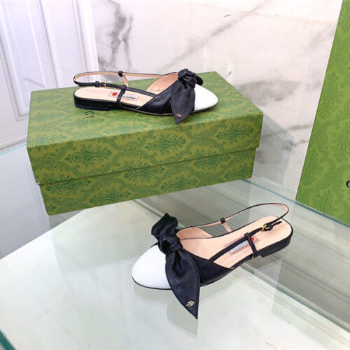High Quality Luxury Gucci’s Latest Fashion Show Big Hit Bow Sandals – Style 43155 product detail