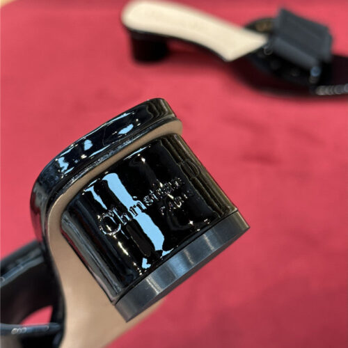 High Quality Luxury Dior Spring Summer Small Heel Slippers product detail
