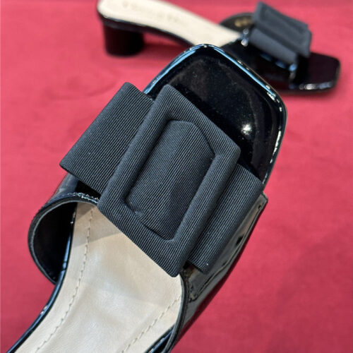 High Quality Luxury Dior Spring Summer Small Heel Slippers product detail