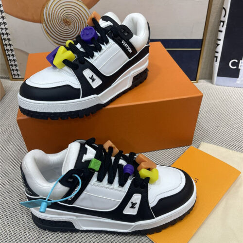 High Quality Luxury Louis Vuitton New Retro Basketball Shoes – Style 05283 alternate view