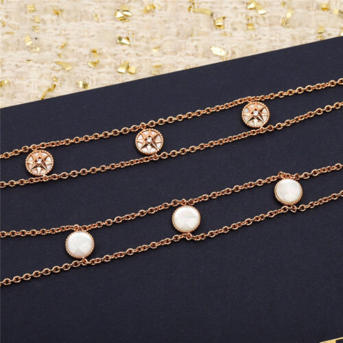 High Quality Luxury Dior Compass Double Necklace product detail