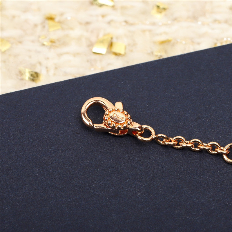 High Quality Luxury Dior Compass Double Necklace product detail