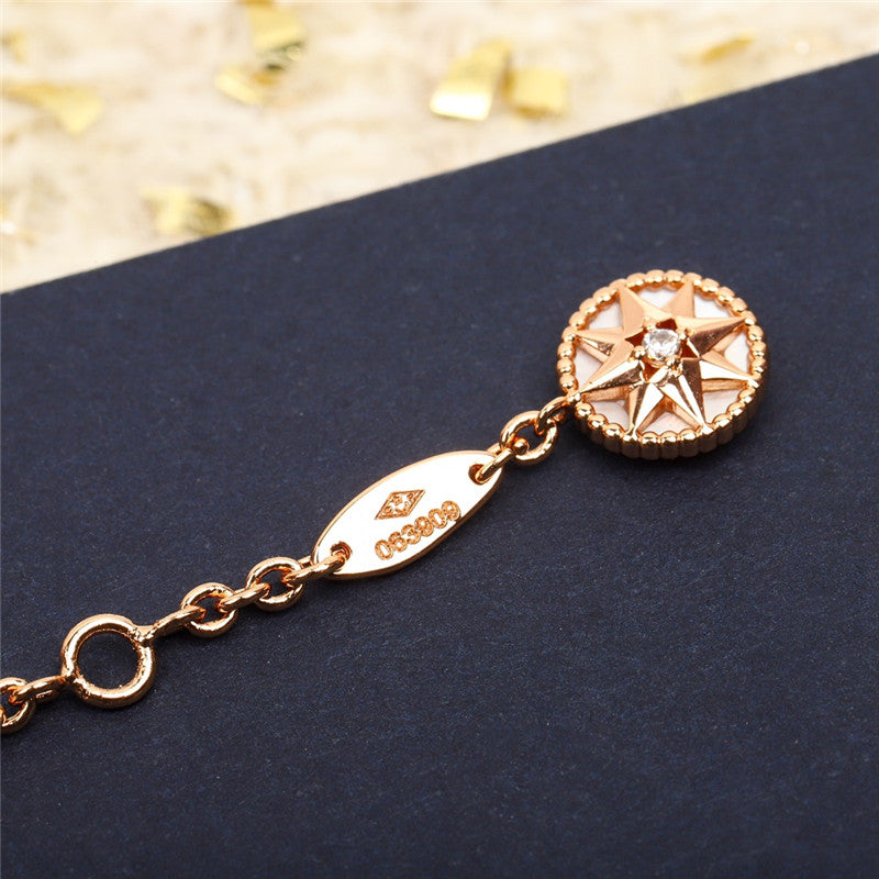High Quality Luxury Dior Compass Double Necklace product detail