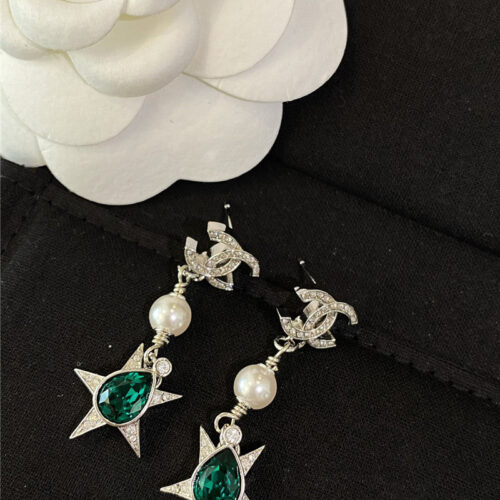 High Quality Luxury Chanel Double C Five-Pointed Star Design Earrings product detail