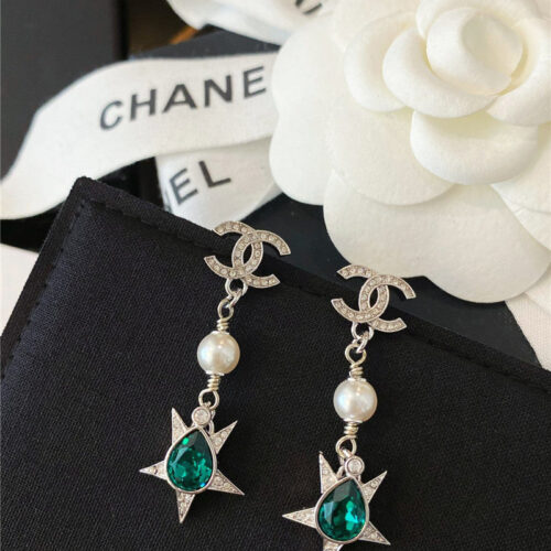 High Quality Luxury Chanel Double C Five-Pointed Star Design Earrings product detail