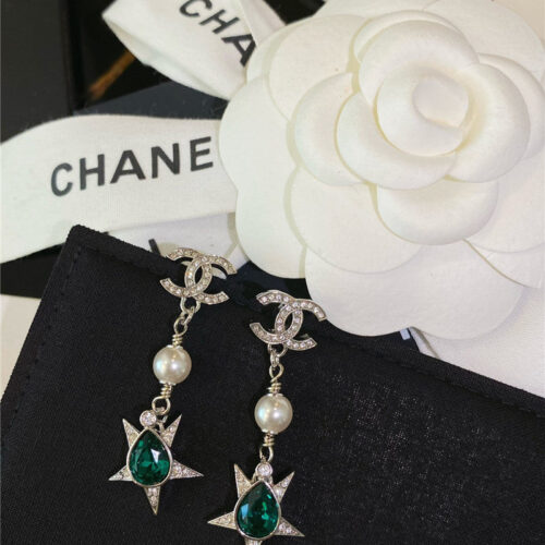 High Quality Luxury Chanel Double C Five-Pointed Star Design Earrings product detail