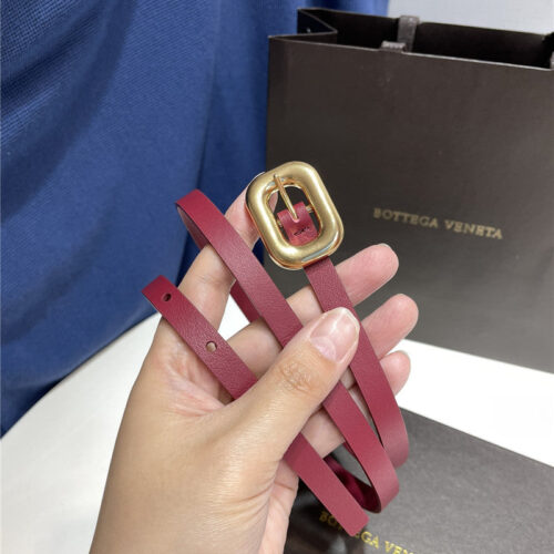 High Quality Luxury Bottega Veneta Chain Link Leather Belt – Style 31686 alternate view